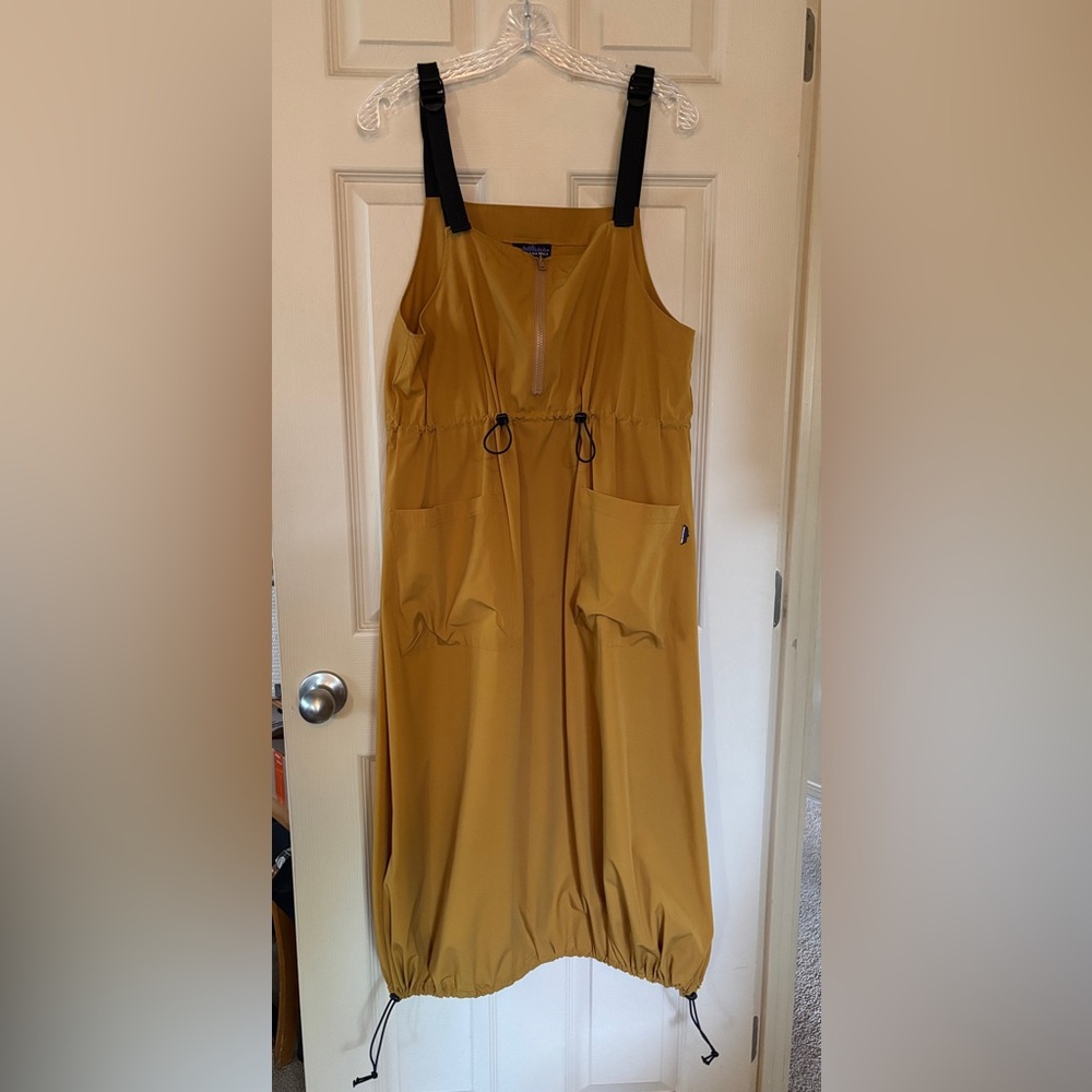 Mustard Maxi dress/adjustable size